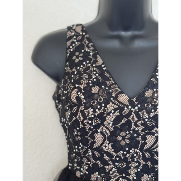 90s Vtg Blondie Nights Dress Embellished Lace Black Mini Tutu Balletcore, 1 - Picture 11 of 15